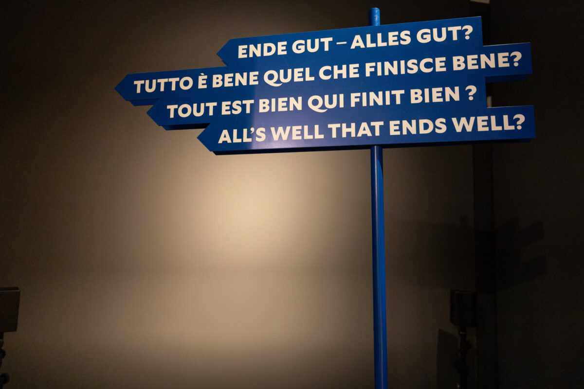 Wegweiser mit dem Titel "Ende gut - alles gut?"